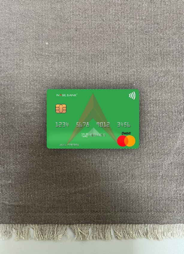 Download Nepal Nabil Bank mastercard photolook front Photoshop template